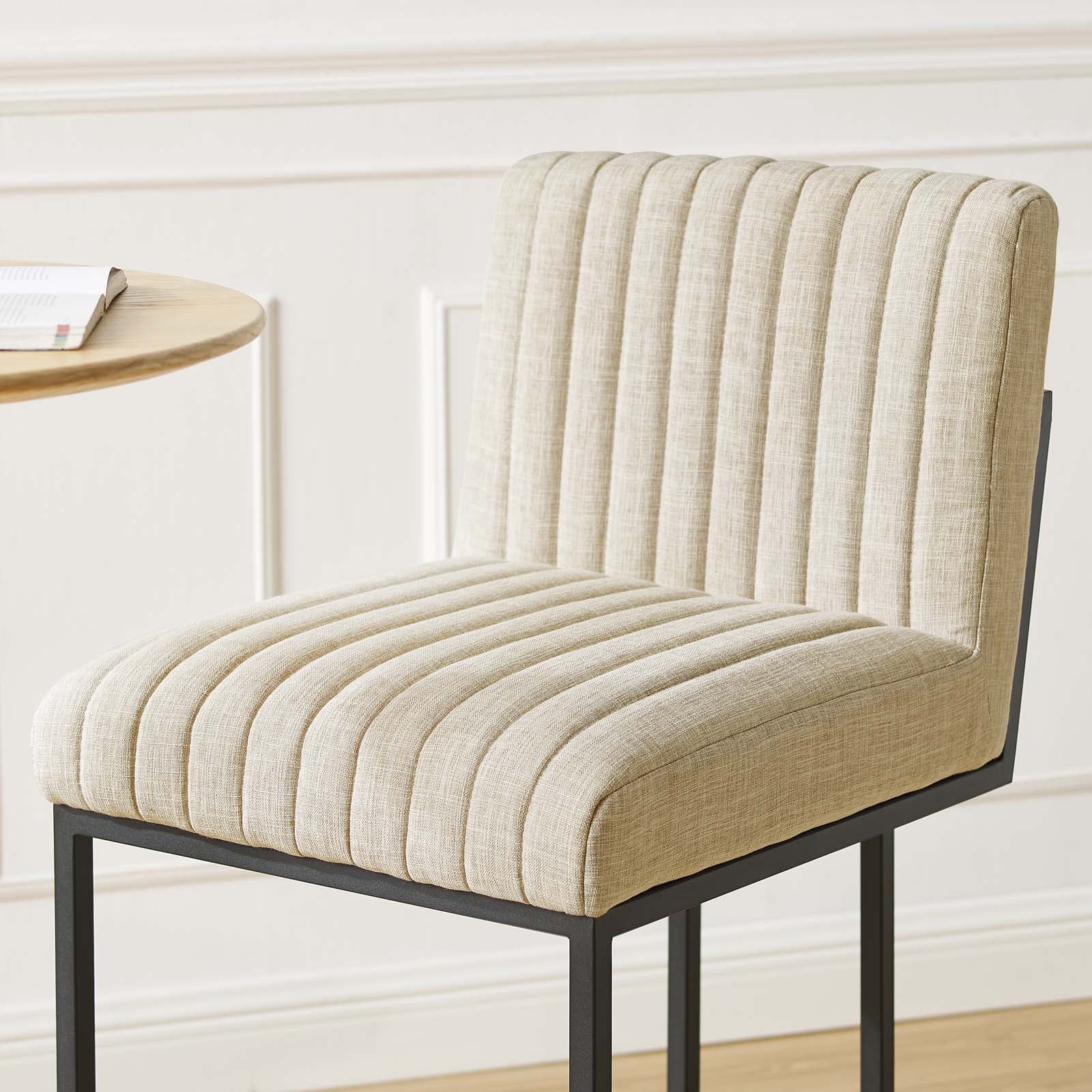 Indulge Channel Tufted Fabric Bar Stools by Modway