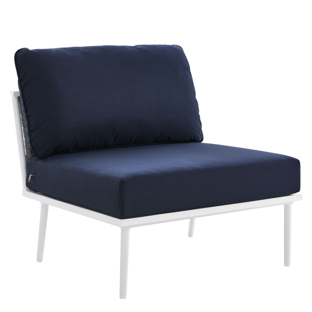 Stance Outdoor Patio Aluminum Large Sectional Sofa by Modway