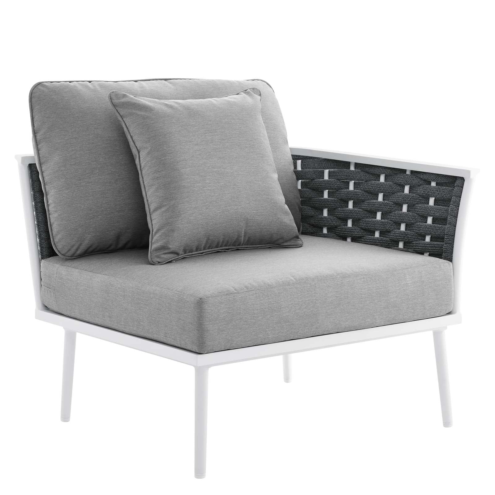 Stance 8 Piece Outdoor Patio Aluminum Sectional Sofa Set by Modway
