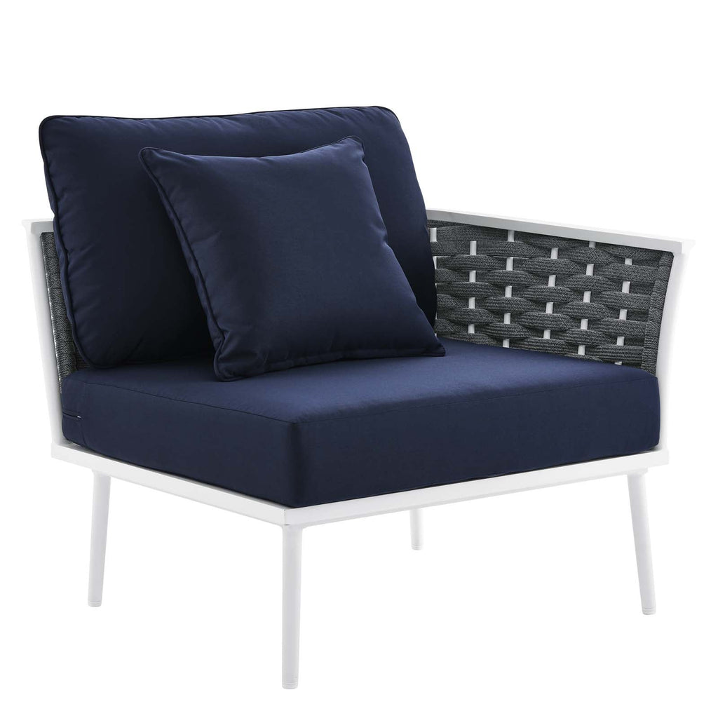 Stance 9 Piece Aluminum Outdoor Patio Aluminum Sectional Sofa Set by Modway