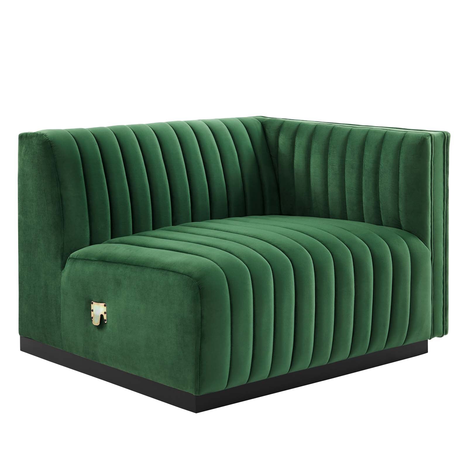 Conjure 4-Piece Channel Tufted Performance Velvet Sofa by Modway