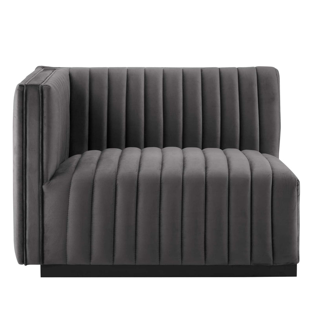 Conjure 4-Piece Channel Tufted Performance Velvet Sofa by Modway
