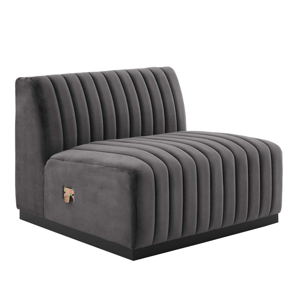 Conjure 4-Piece Channel Tufted Performance Velvet Sofa by Modway