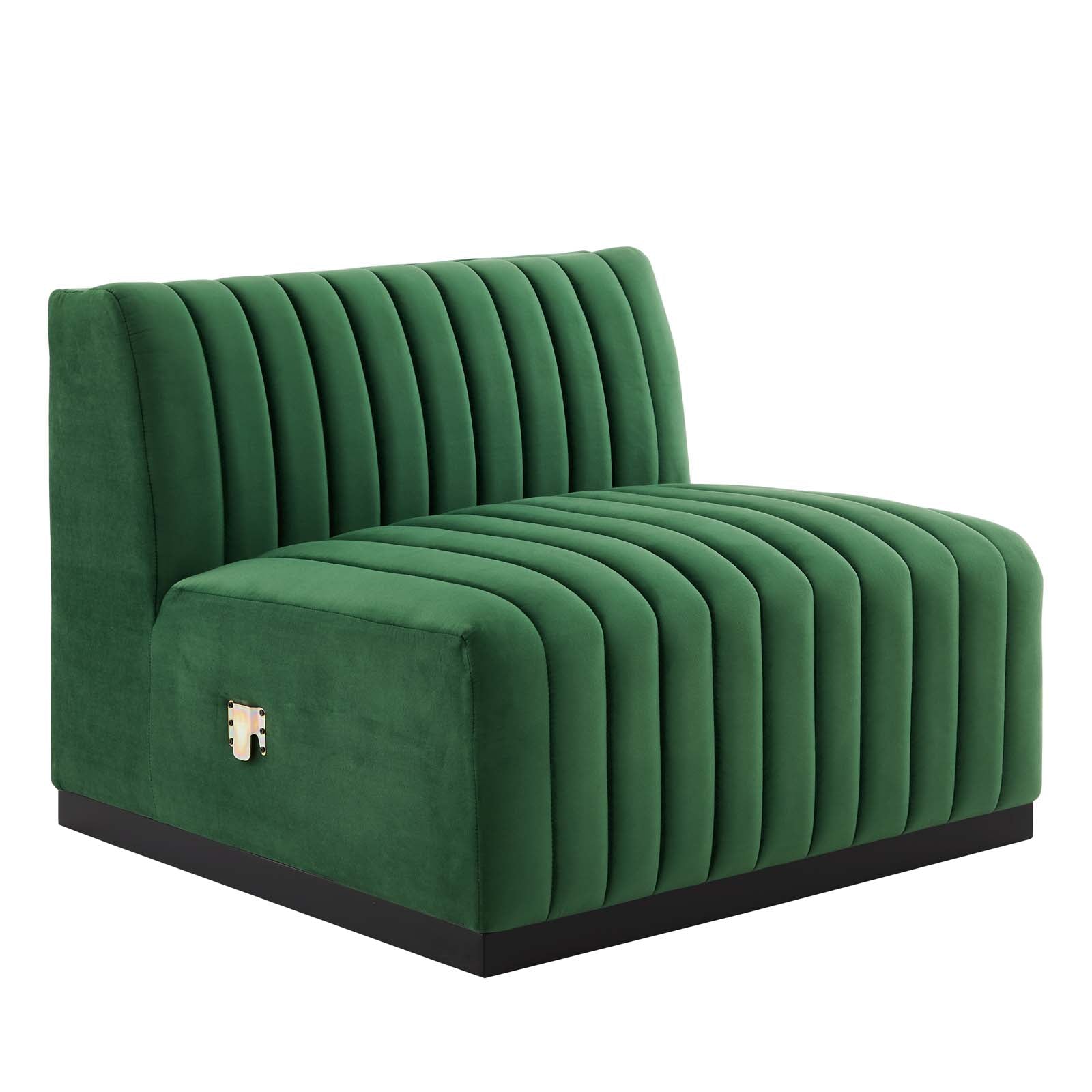 Conjure 5-Piece Channel Tufted Performance Velvet Sectional by Modway