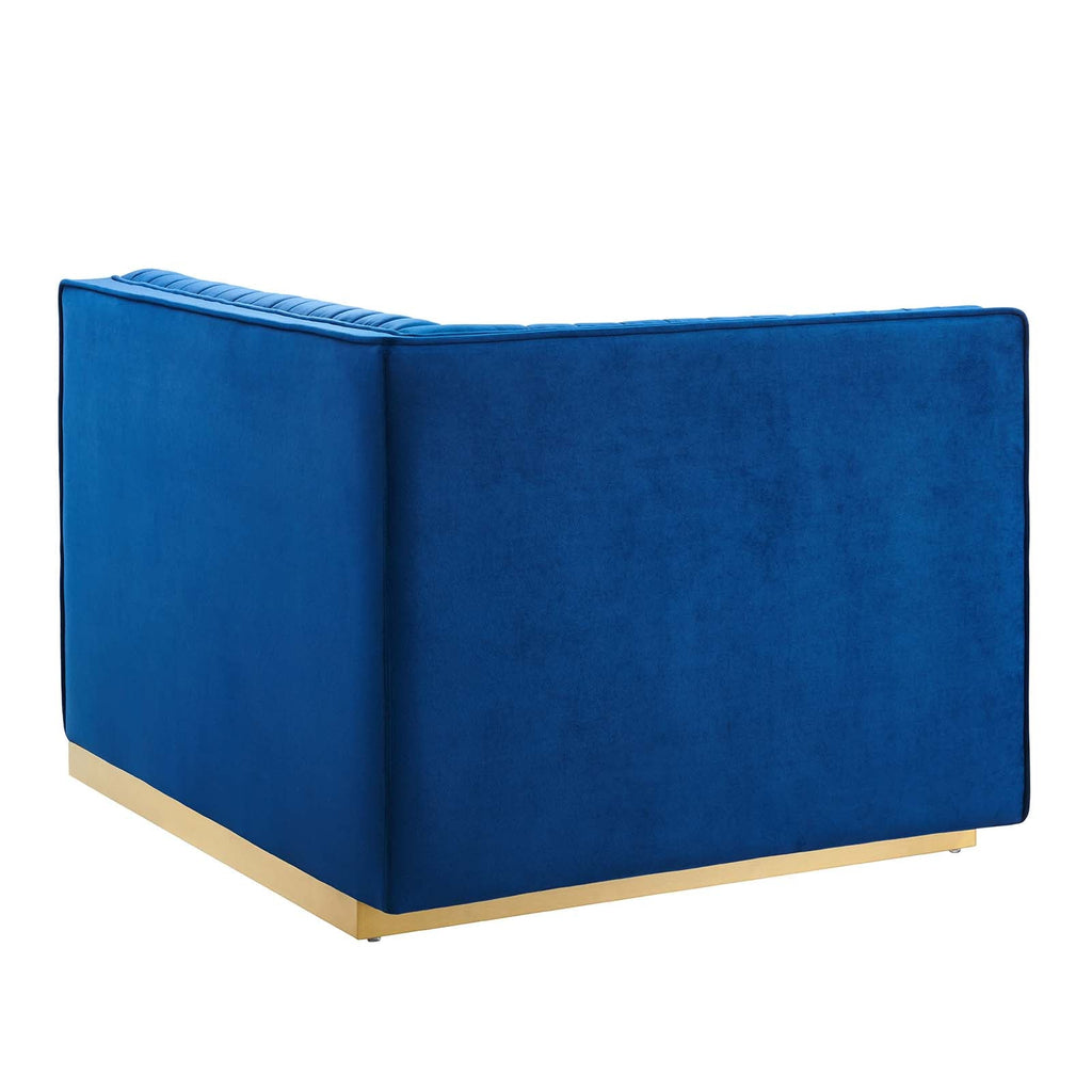 Sanguine Channel Tufted Performance Velvet Modular Sectional Sofa Loveseat by Modway