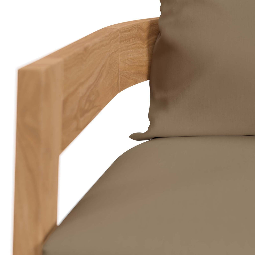 Brisbane 3-Piece Teak Wood Outdoor Patio Set by Modway
