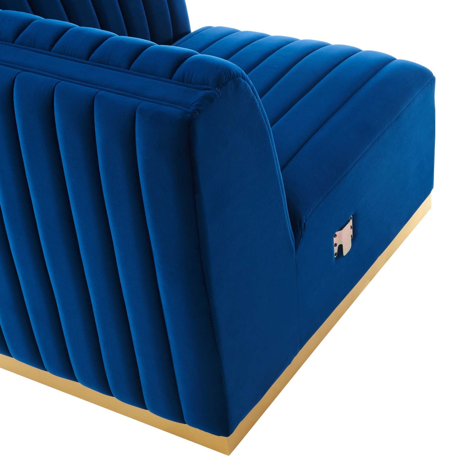 Conjure Channel Tufted Performance Velvet Loveseat by Modway