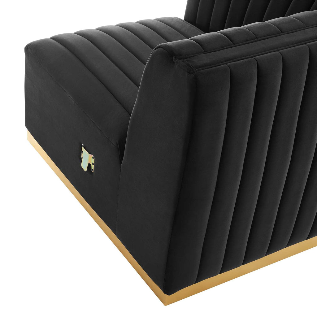 Conjure Channel Tufted 4-Piece Sectional