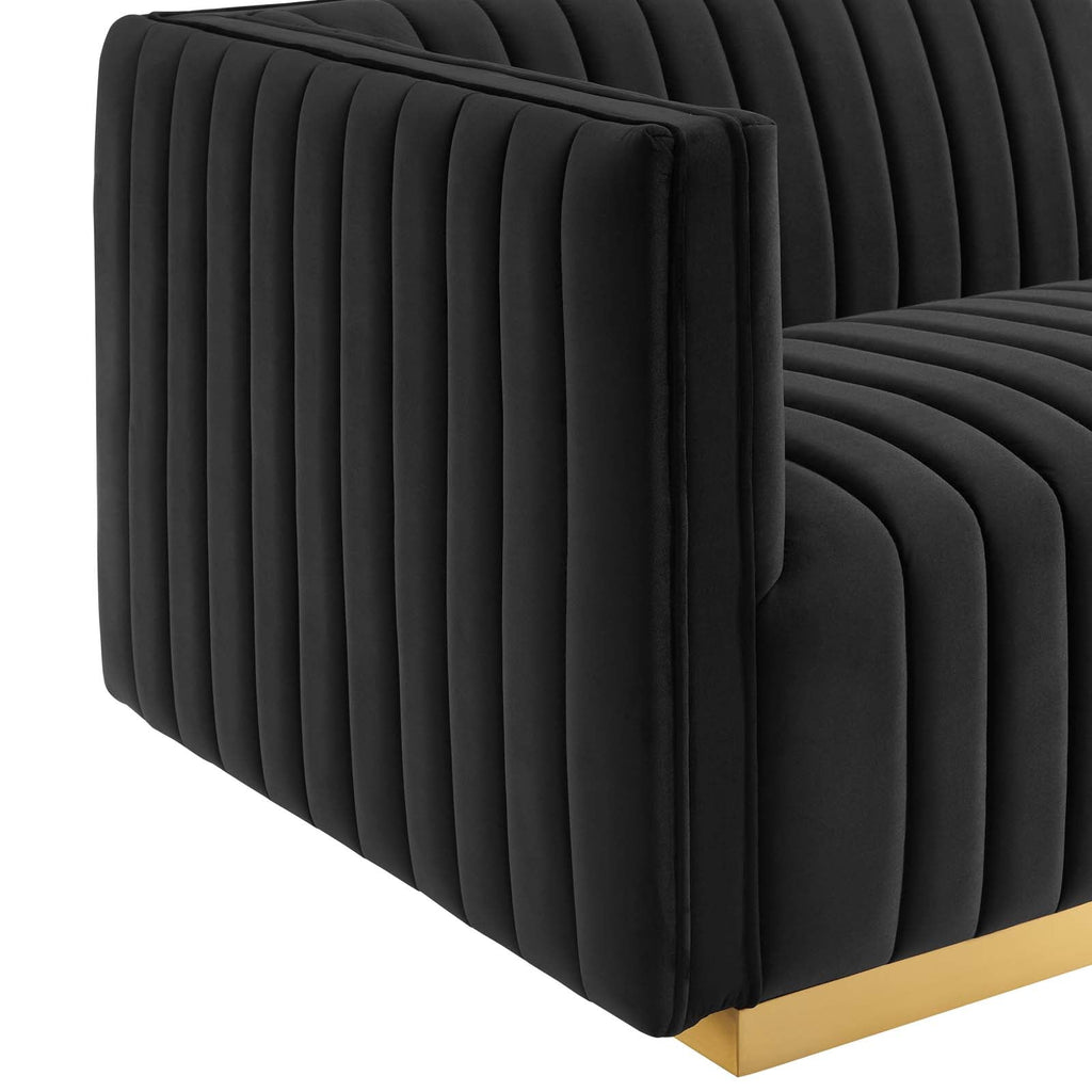 Conjure Channel Tufted 4-Piece Sectional
