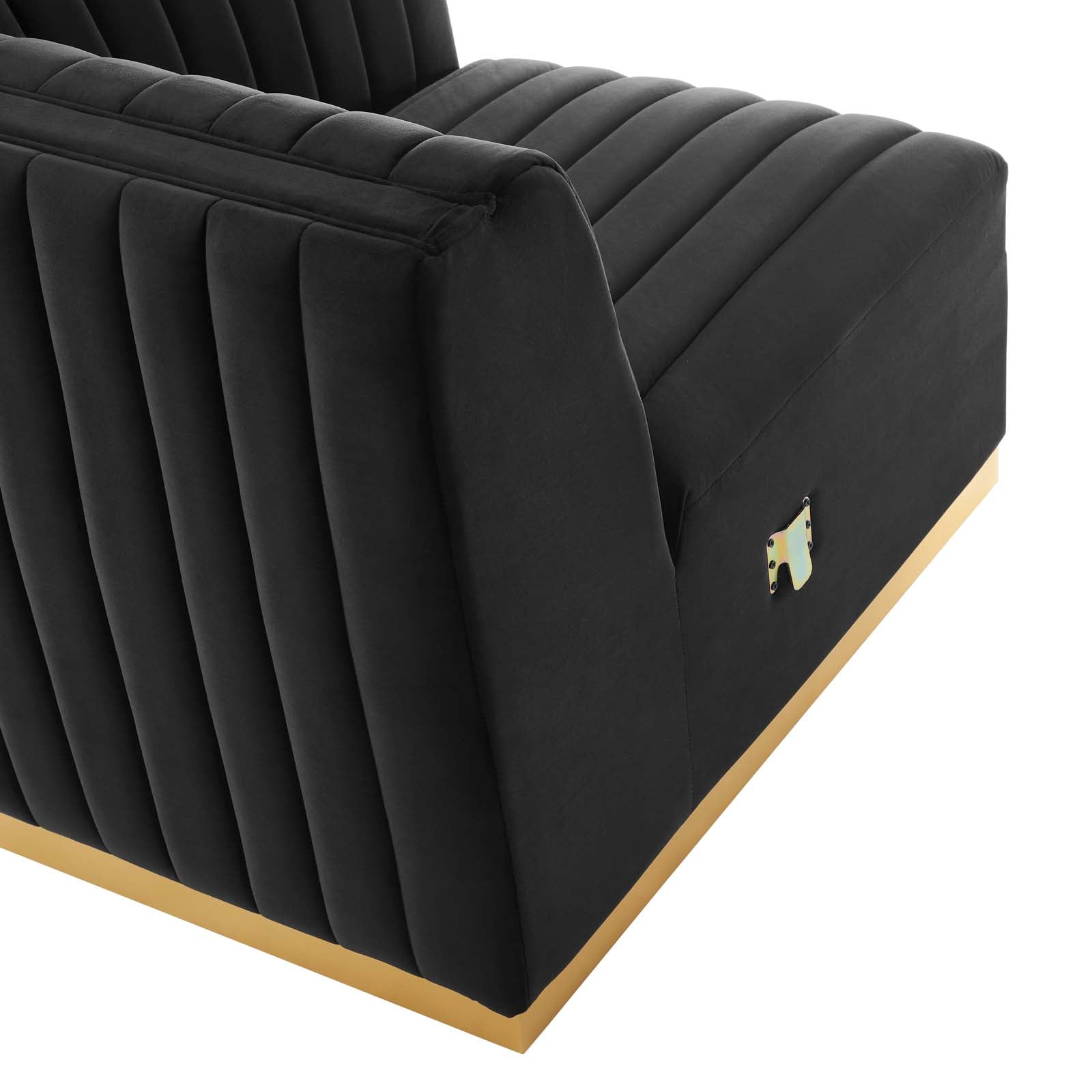 Conjure Channel Tufted Performance Velvet 5-Piece