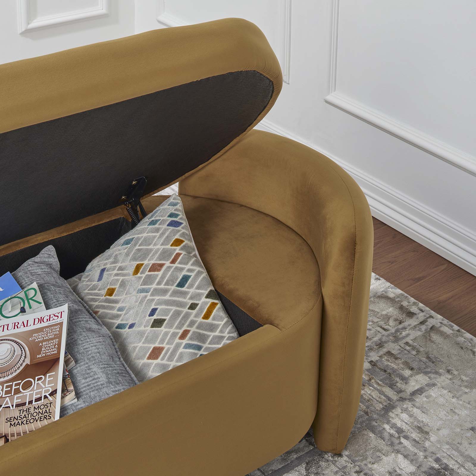 Nebula Upholstered Performance Velvet Bench by Modway