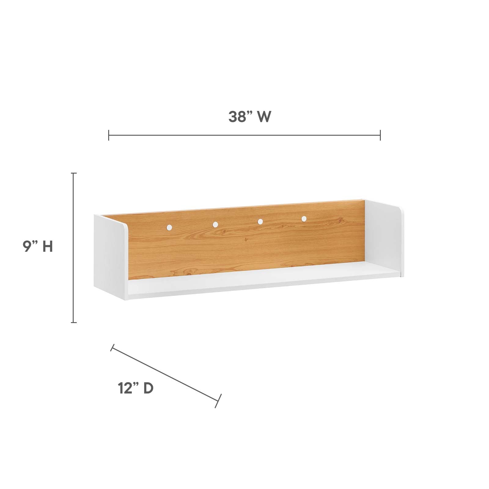 Kinetic Wall-Mount Shelf by Modway