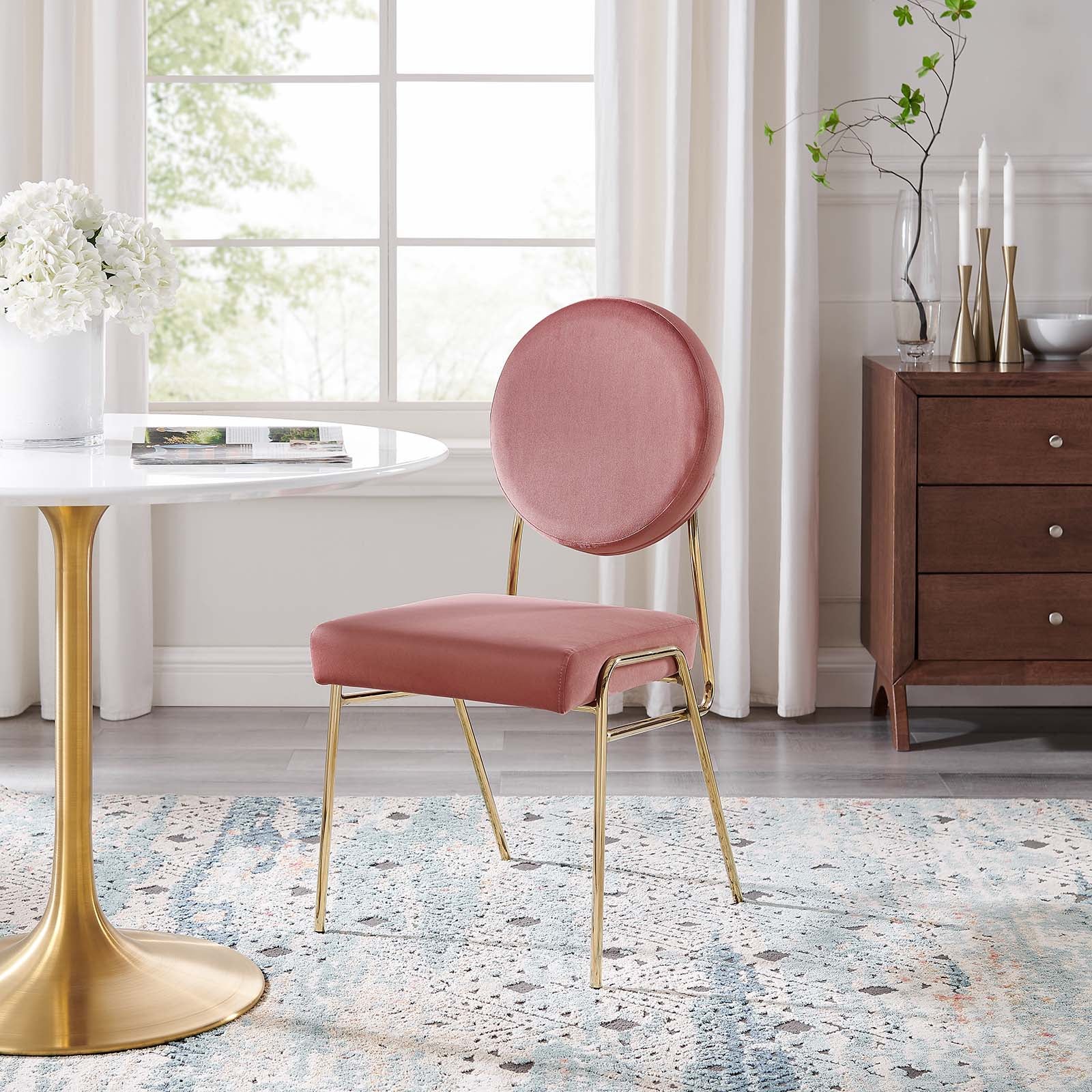 Craft Performance Velvet Dining Side Chair by Modway