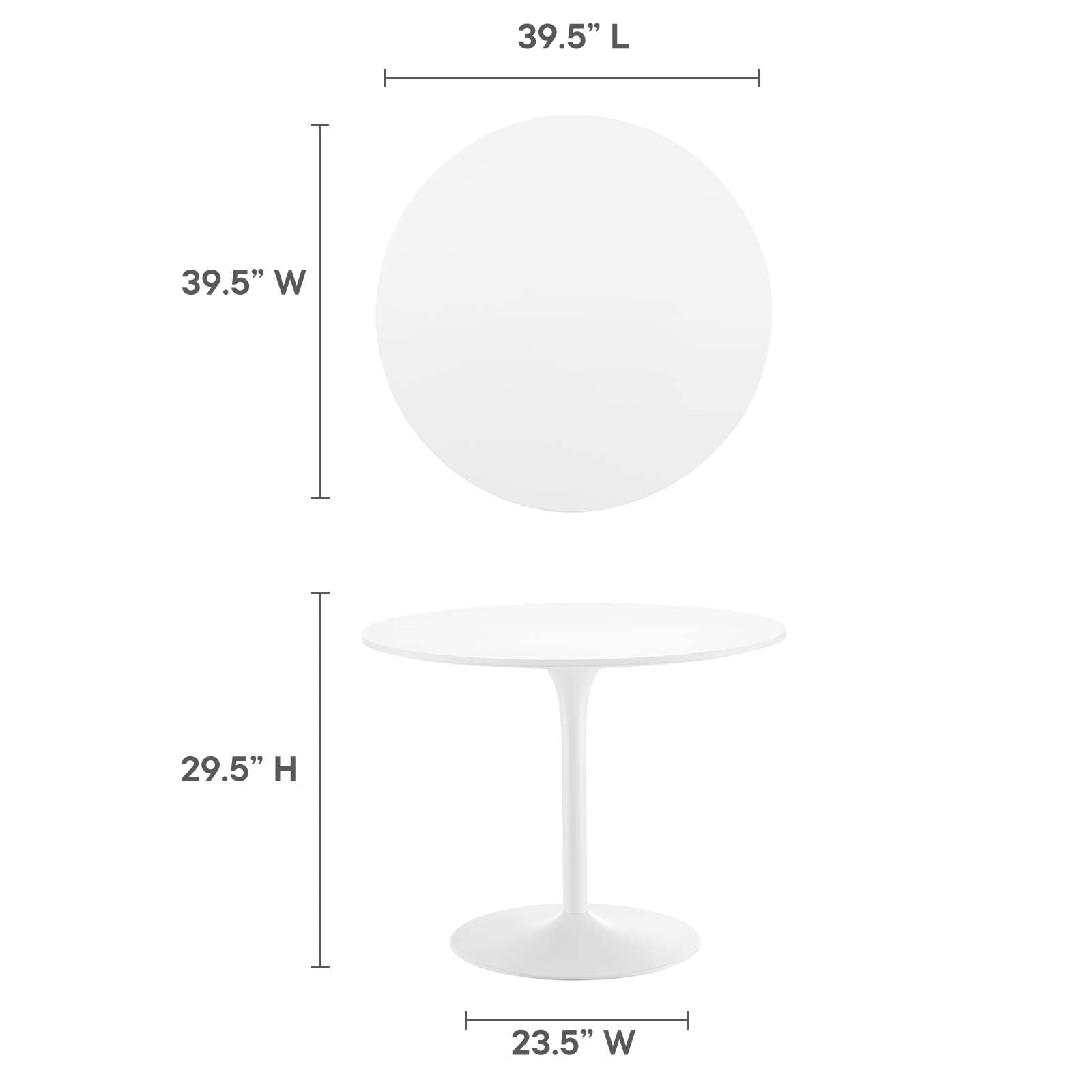 Pursuit 40" Dining Table by Modway