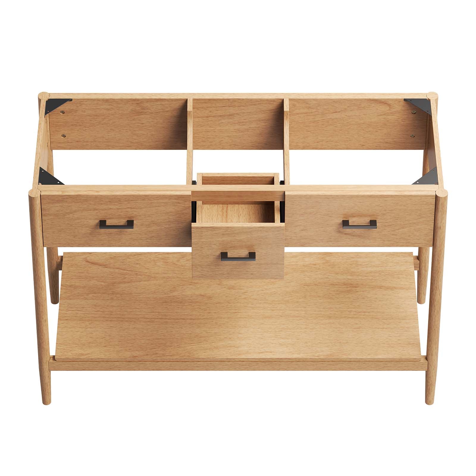 Zaire 48" Double Sink Compatible Bathroom Vanity Cabinet (Sink Basin Not Included) by Modway