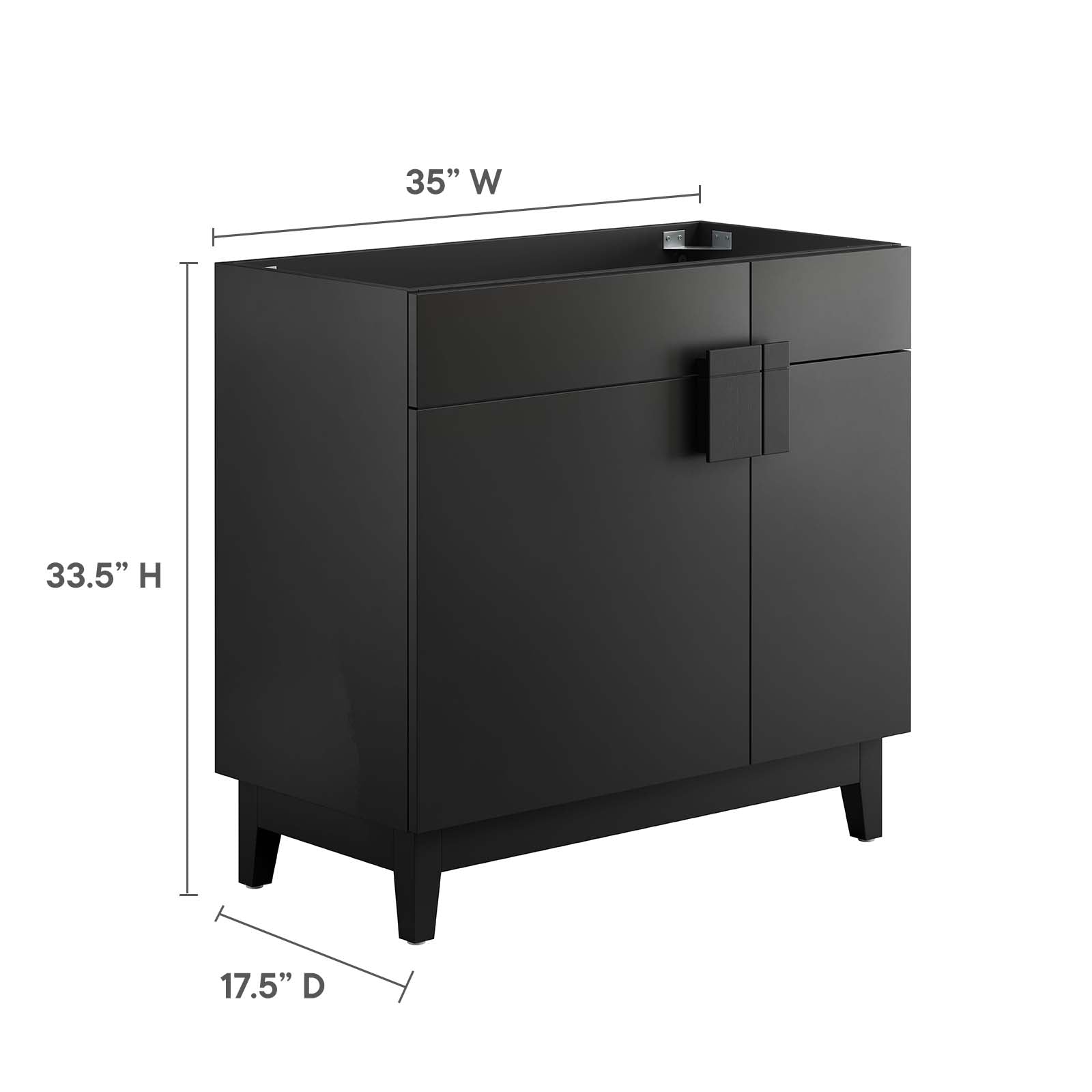 Miles 36" Bathroom Vanity Cabinet (Sink Basin Not Included) by Modway
