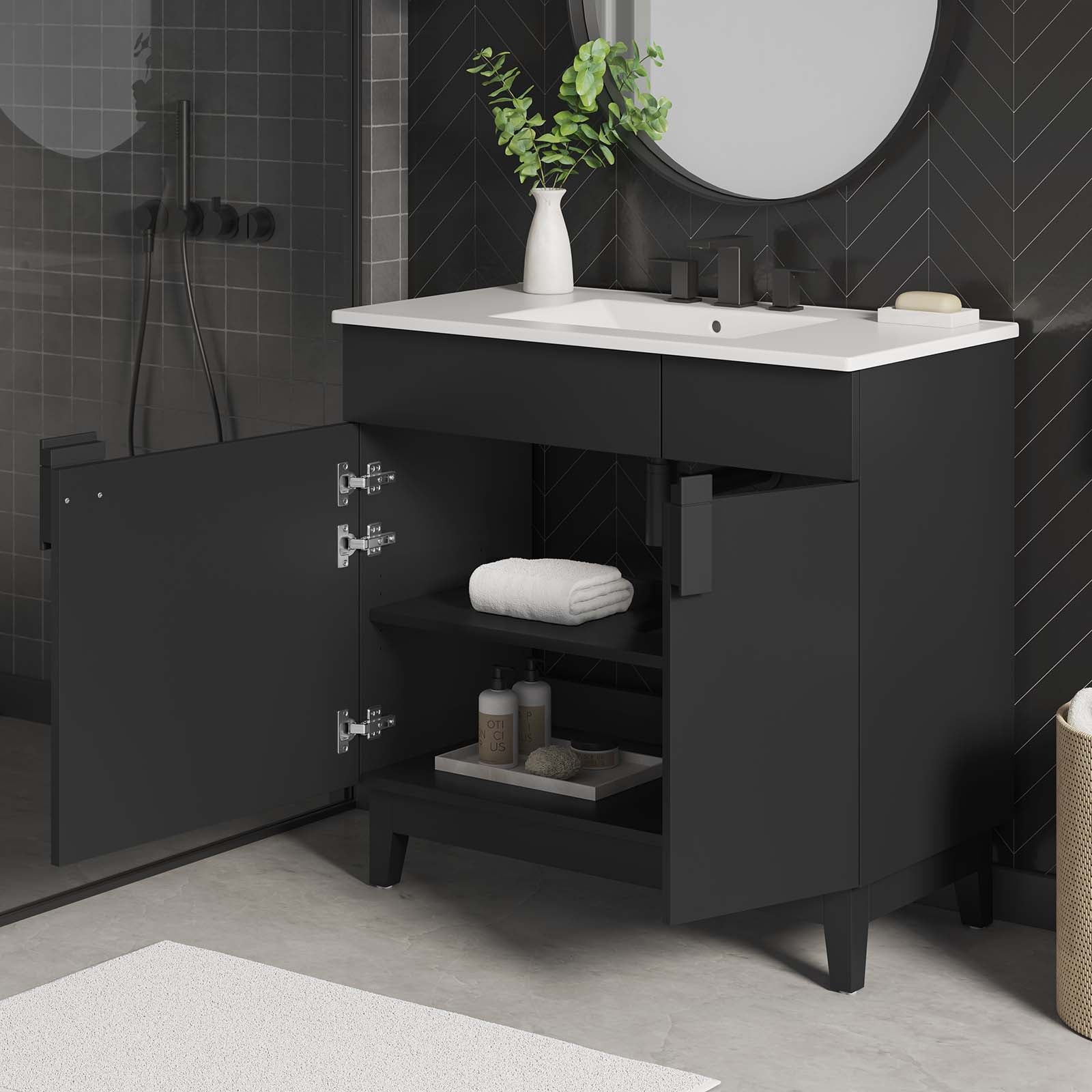Miles 36" Bathroom Vanity by Modway