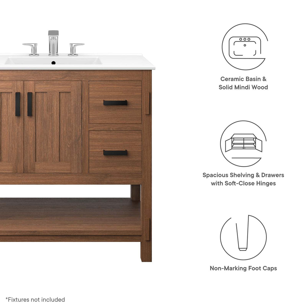 Ashlyn 36" Wood Bathroom Vanity by Modway
