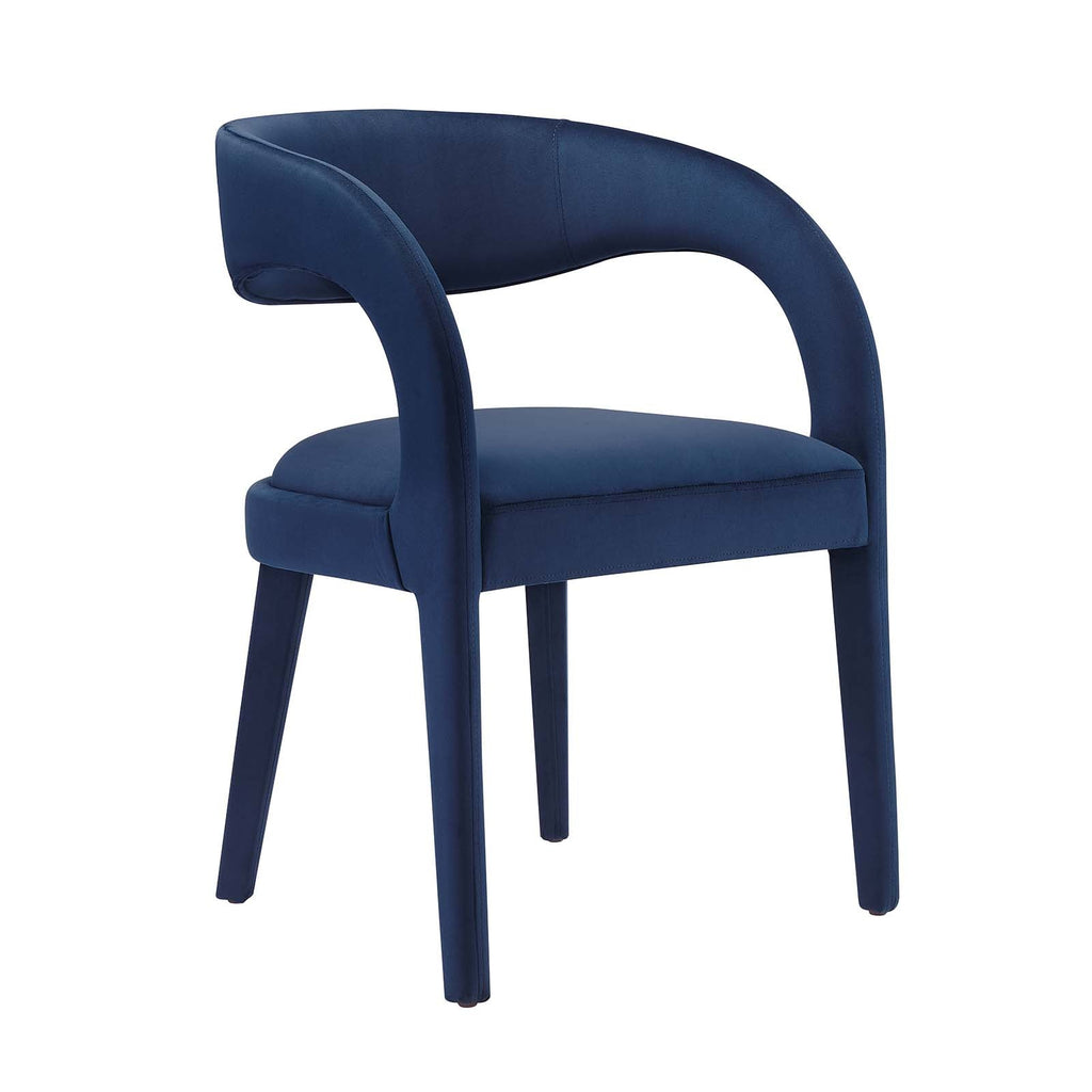 Pinnacle Performance Velvet Dining Chair Set of 2 by Modway