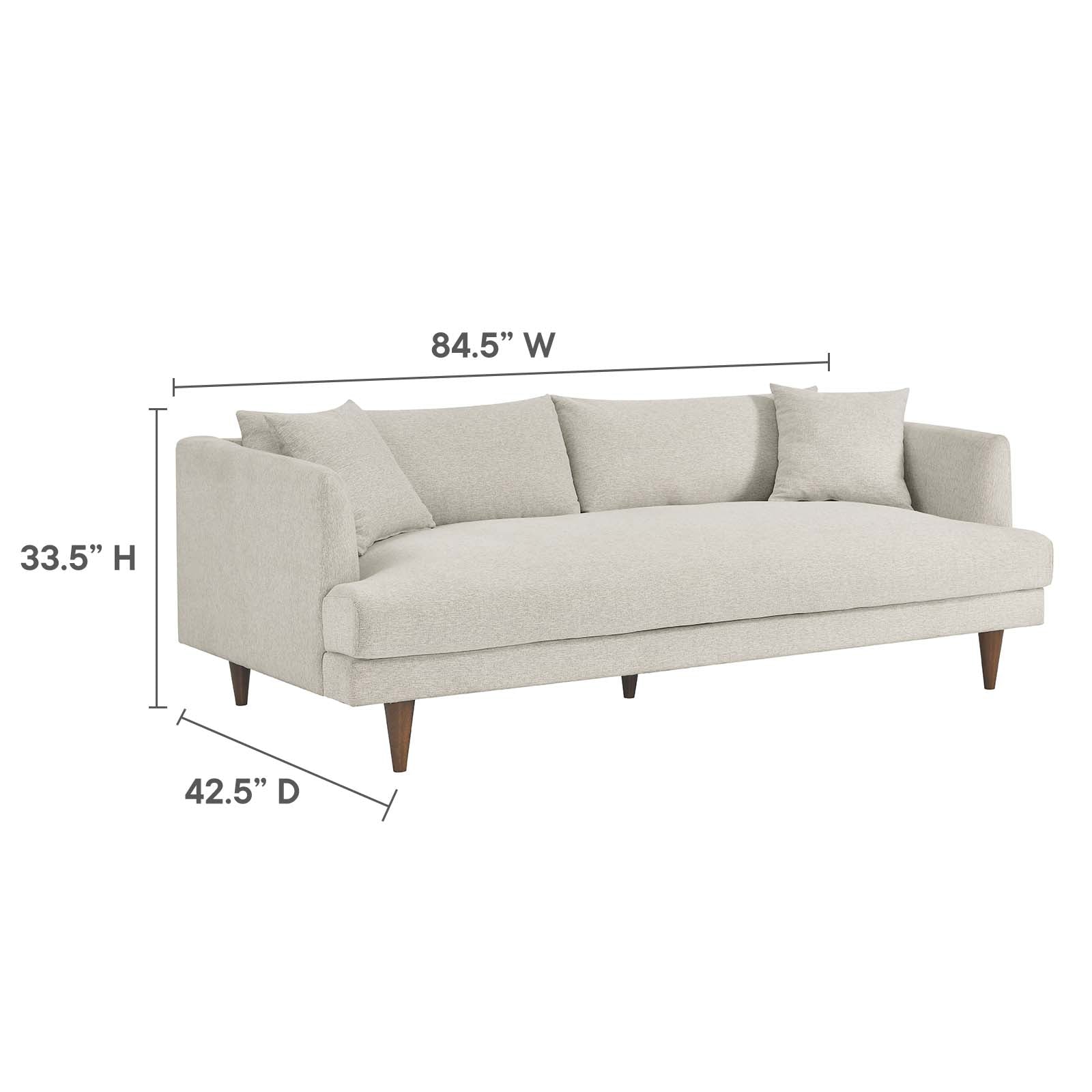 Zoya Down Filled Overstuffed Sofa and Ottoman Set by Modway