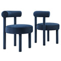 Toulouse Performance Velvet Dining Chair Set of 2 by Modway
