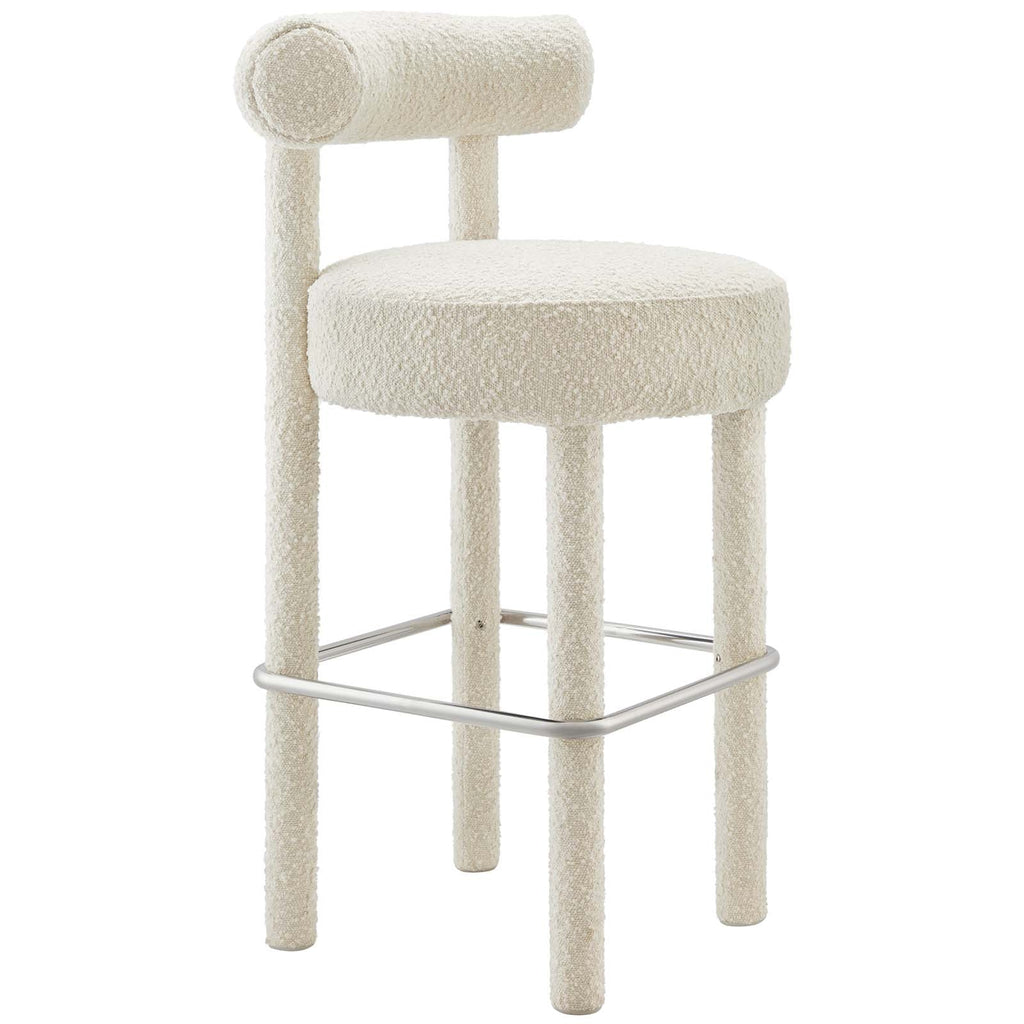 Toulouse Boucle Fabric Bar Stool Set of 2 by Modway