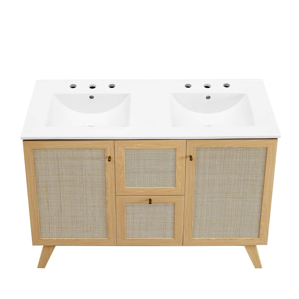 Soma 48" Double Sink Bathroom Vanity by Modway