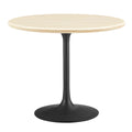 Lippa 36" Round Faux Travertine Dining Table by Modway