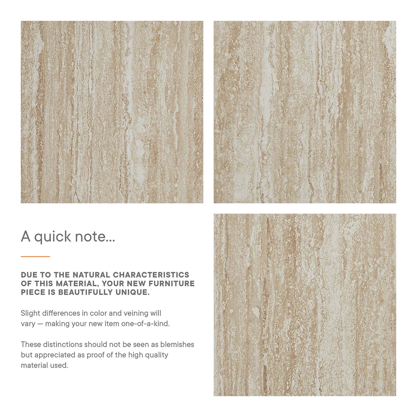 Mirella 53.5" Faux Travertine Bench by Modway