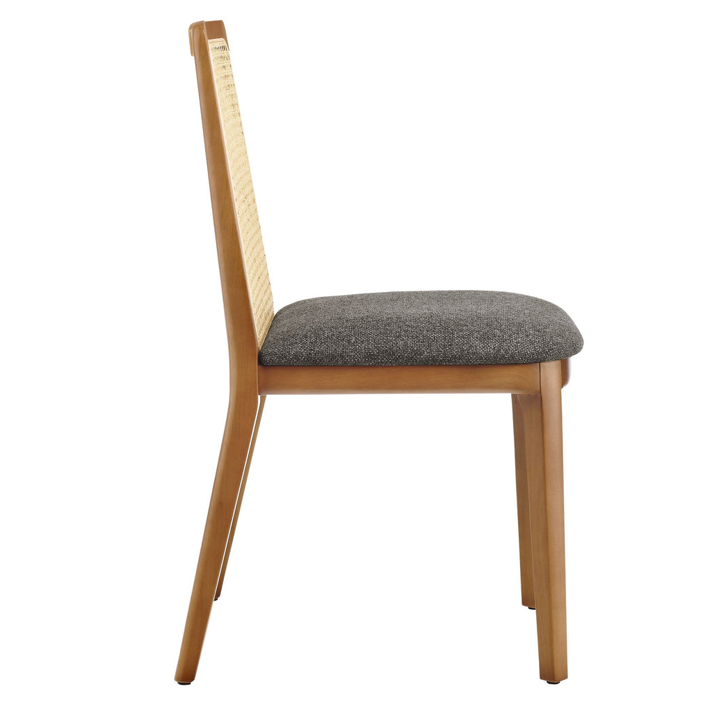 Monarch Wood and Rattan Dining Side Chair by Modway