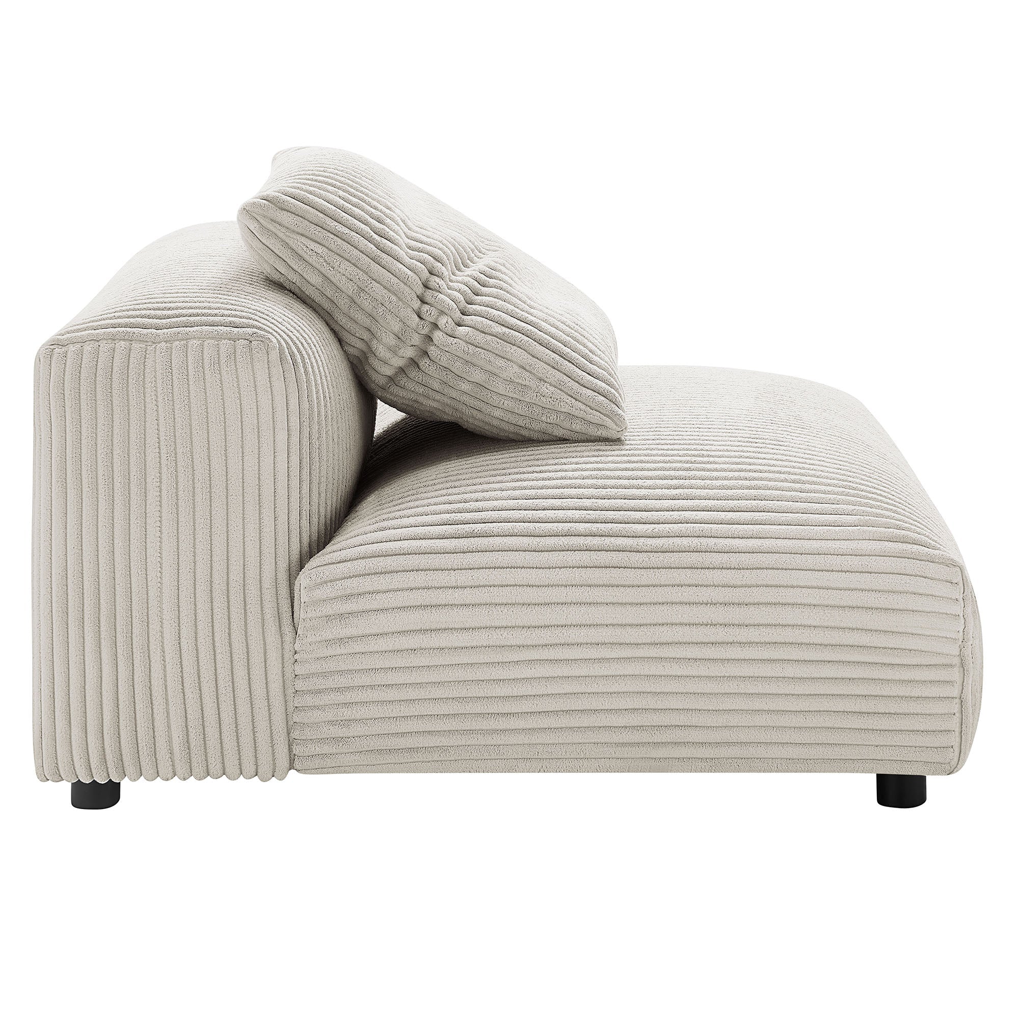 Solace 3-Piece Modular Corduroy Upholstered Sectional Sofa by Modway