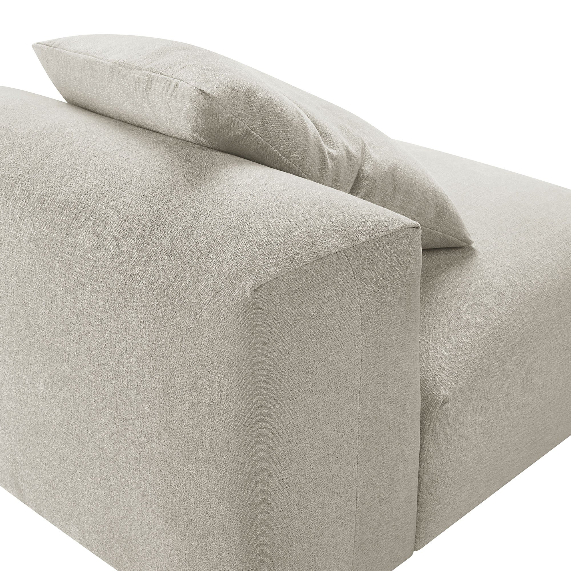 Solace Modular Upholstered Fabric Armless Chair by Modway
