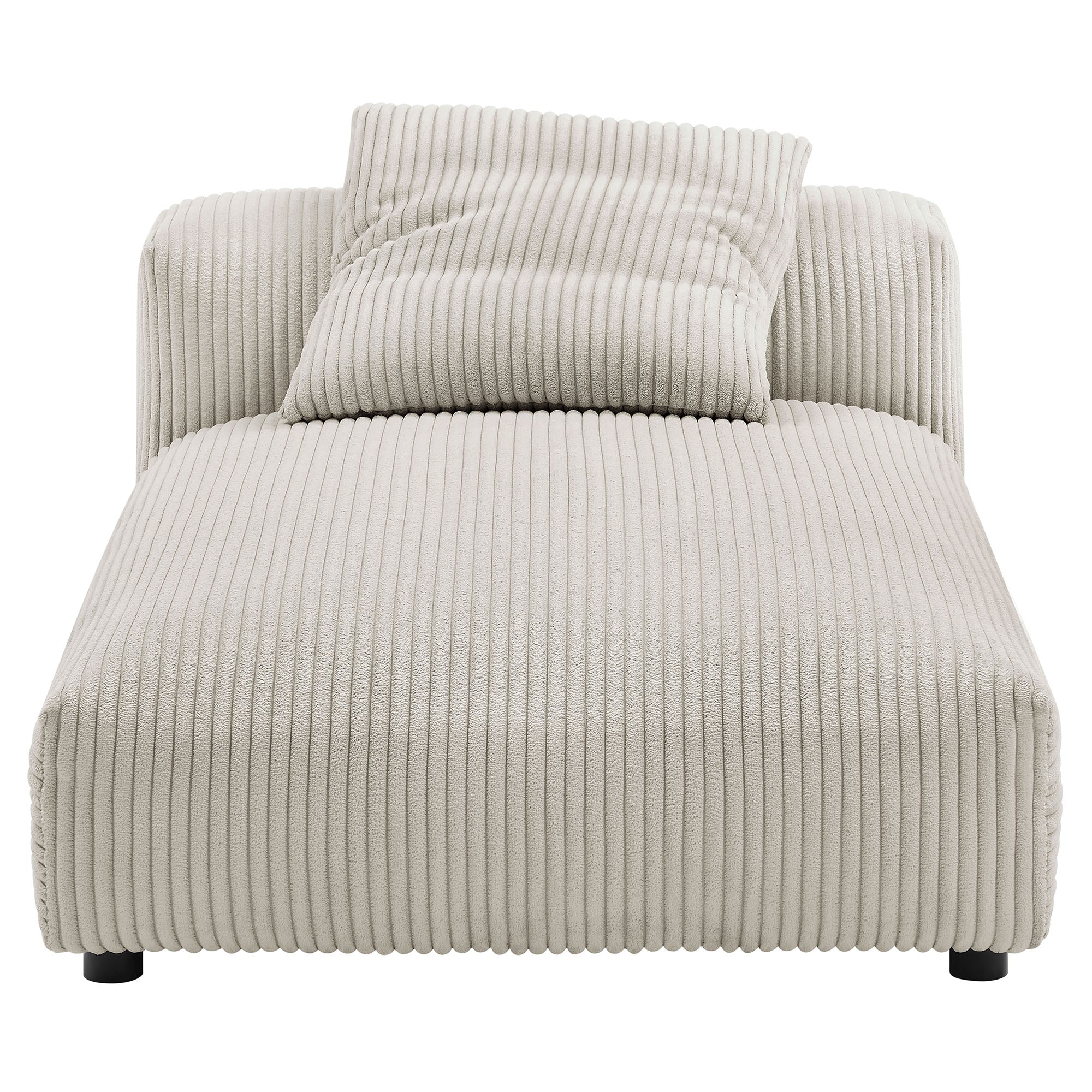 Solace 2-Piece Modular Corduroy Upholstered Sectional Sofa With Chaise by Modway
