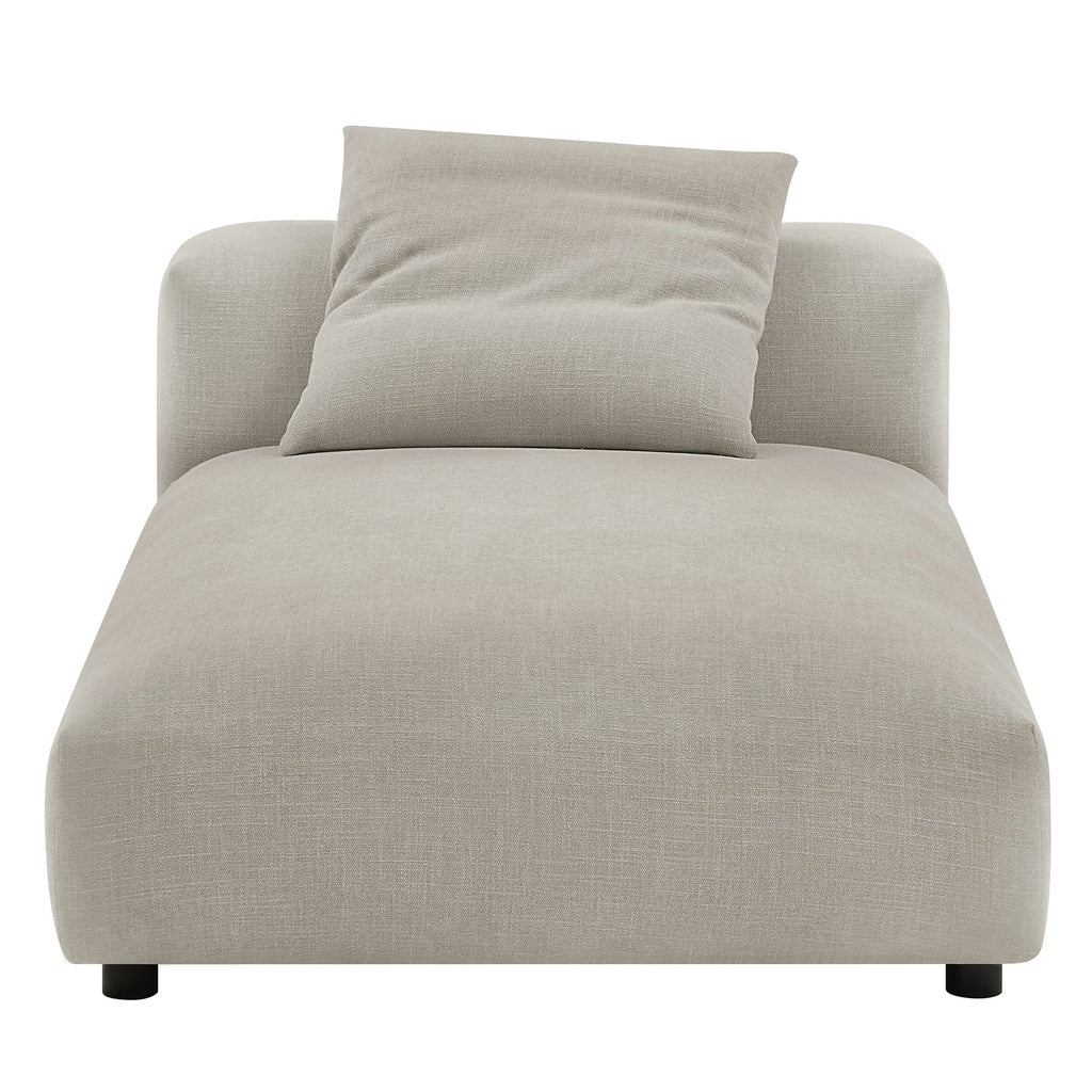 Solace 2-Piece Modular Upholstered Fabric Sectional Sofa With Chaise by Modway