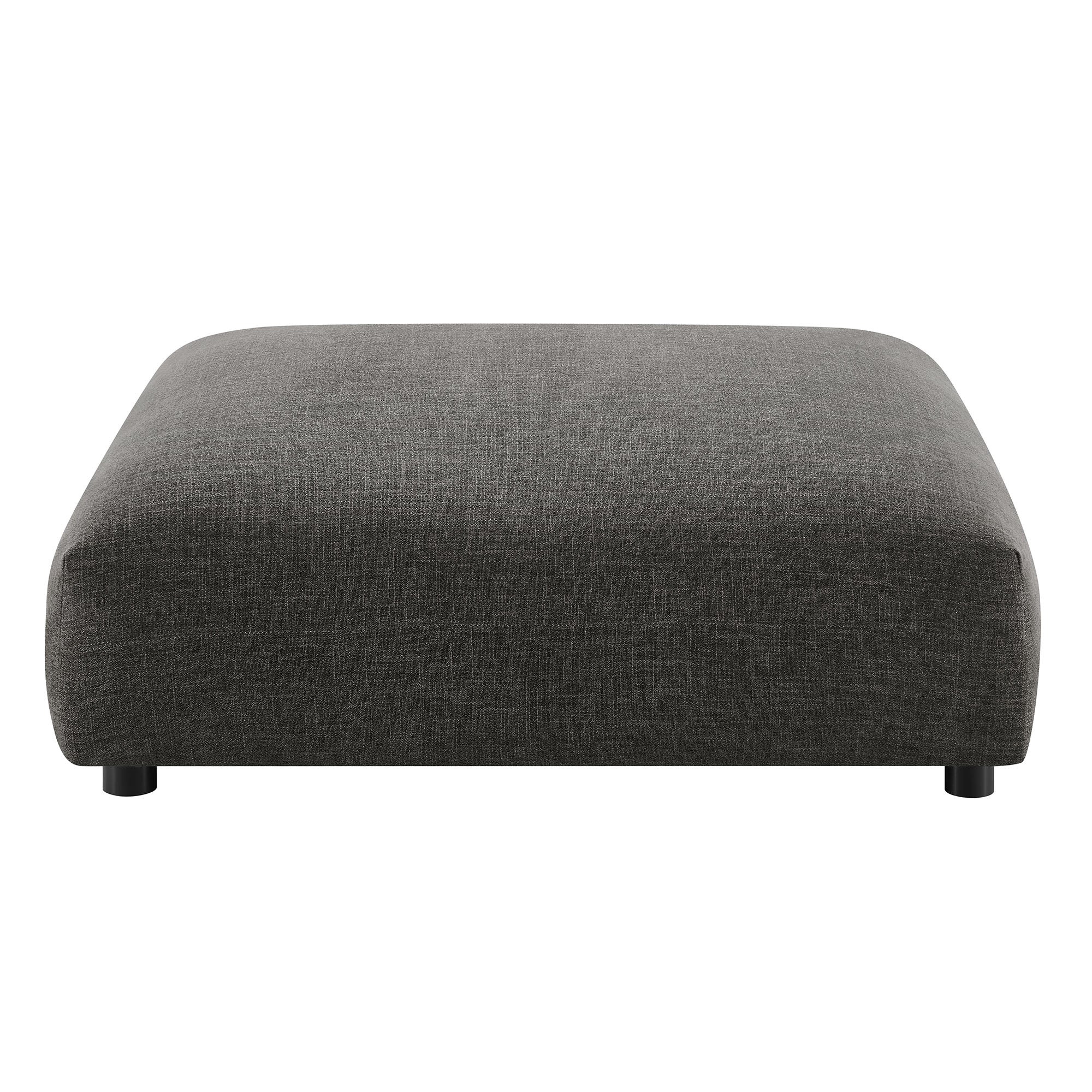 Solace Modular Upholstered Fabric Armless Loveseat and Ottoman Set by Modway