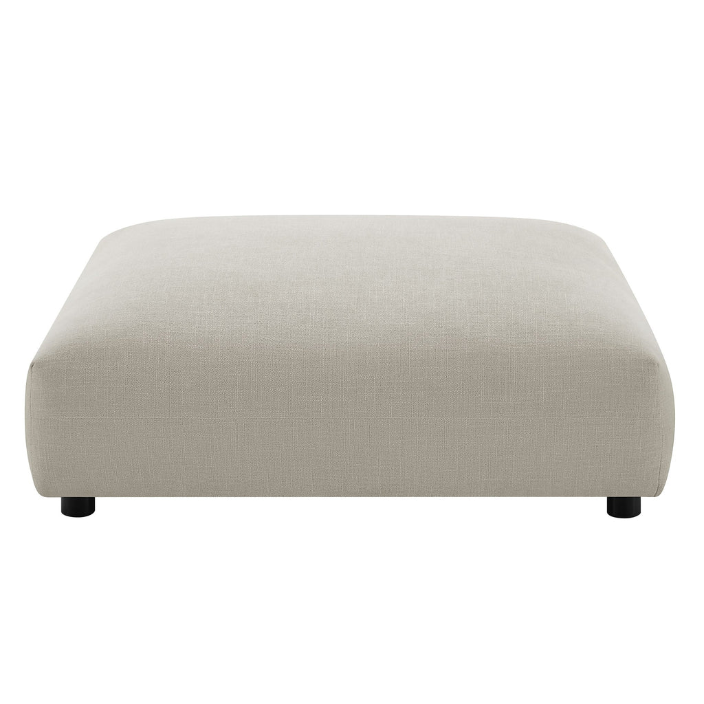 Solace Modular Upholstered Fabric Armless Loveseat and Ottoman Set by Modway