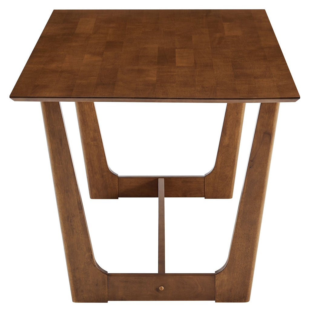 Solara 7-Piece Wood Dining Set with Fabric Upholstered Side Chairs by Modway