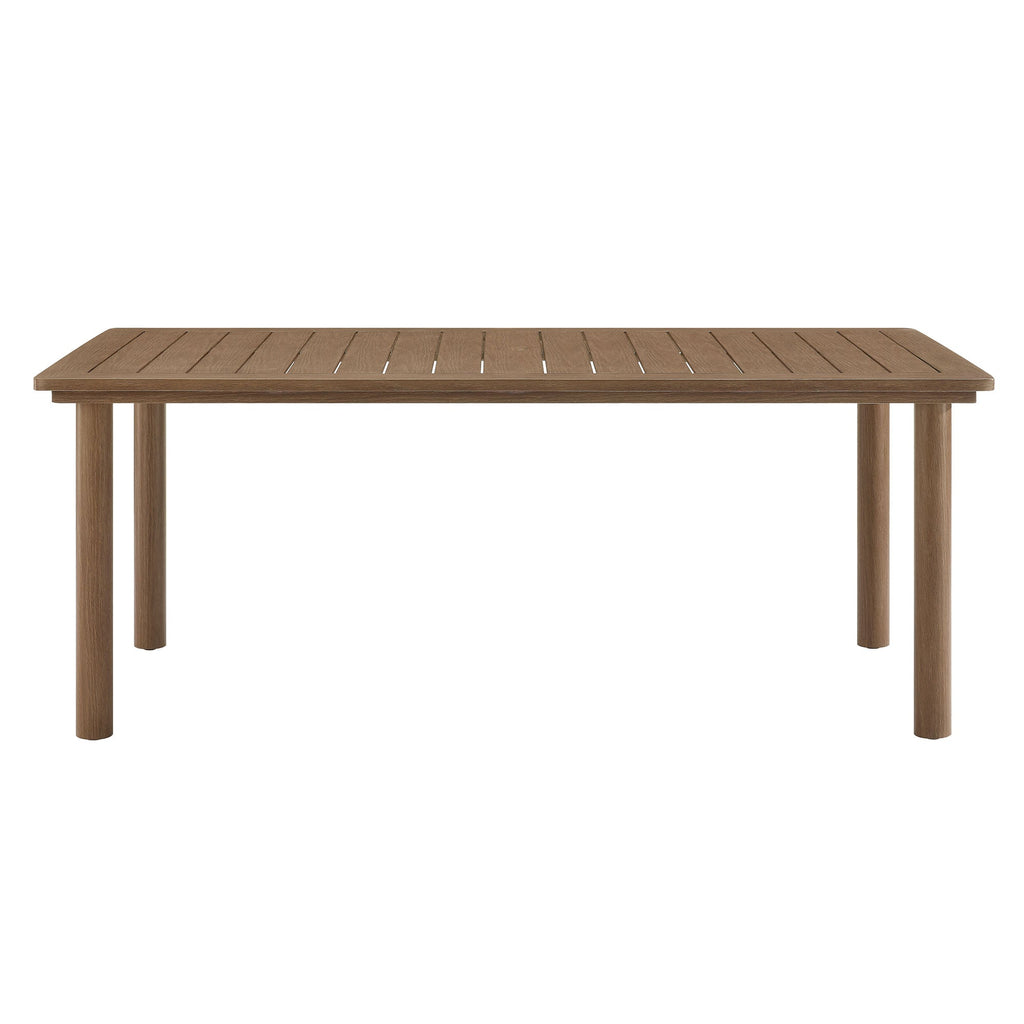 Parkland 76" Outdoor Patio Aluminum Dining Table by Modway