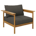 Wren Outdoor Patio Teak Wood Armchair by Modway