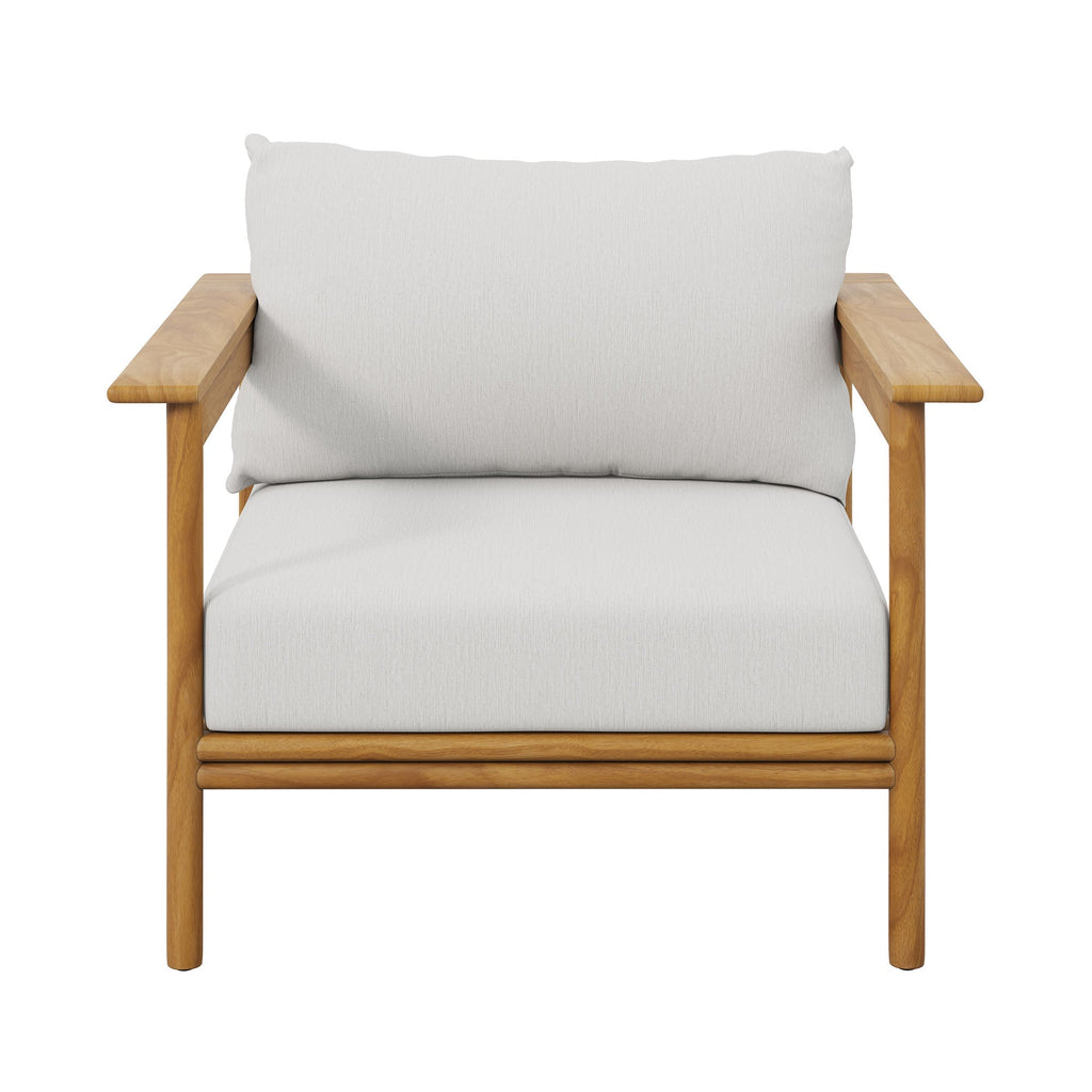 Wren Outdoor Patio Teak Wood Armchair Set of 2 by Modway
