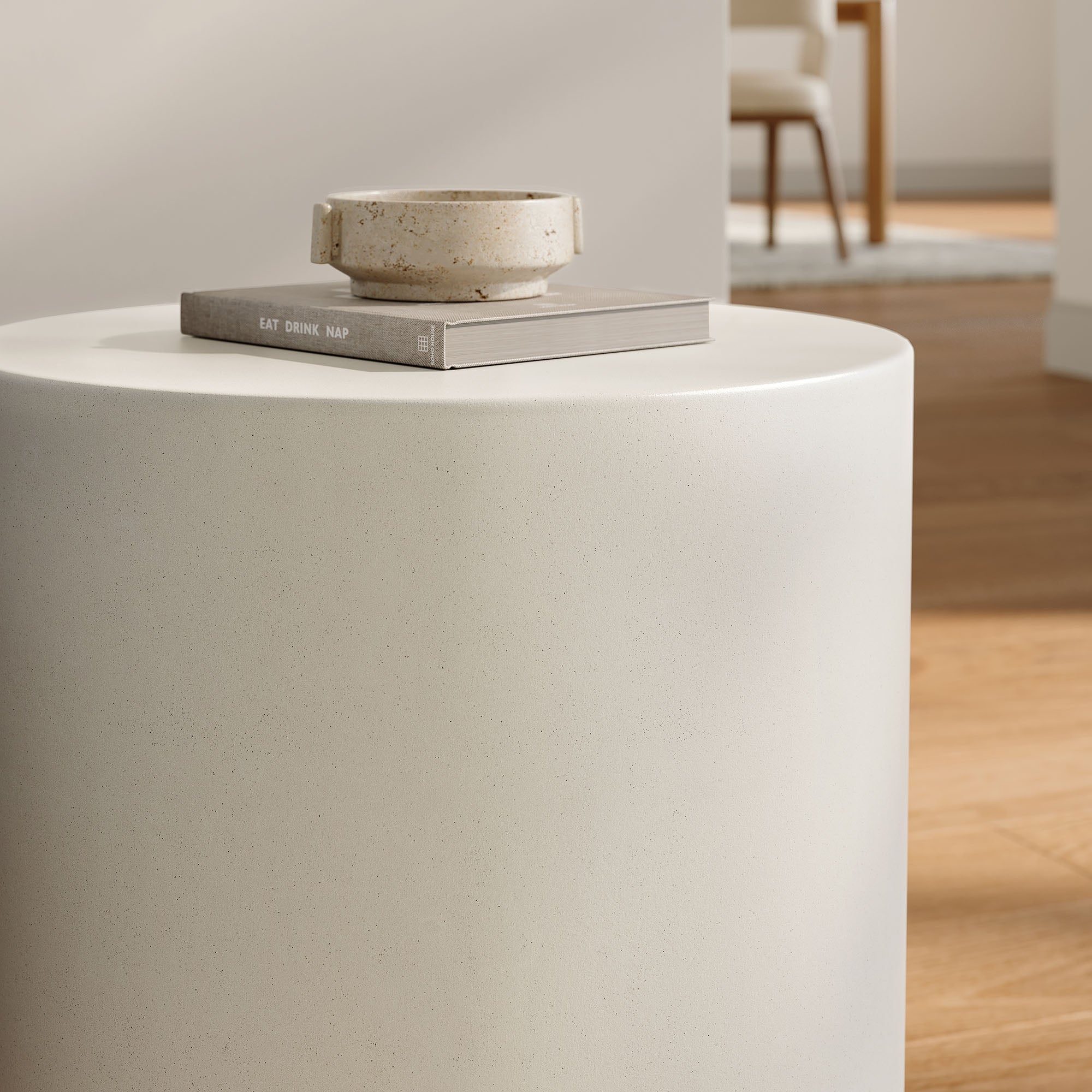 Brion Indoor - Outdoor Patio Concrete Stool by Modway