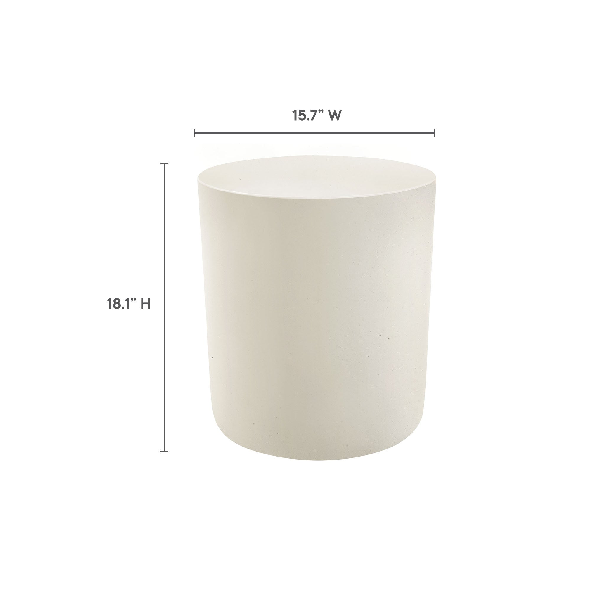Brion Indoor - Outdoor Patio Concrete Stool by Modway