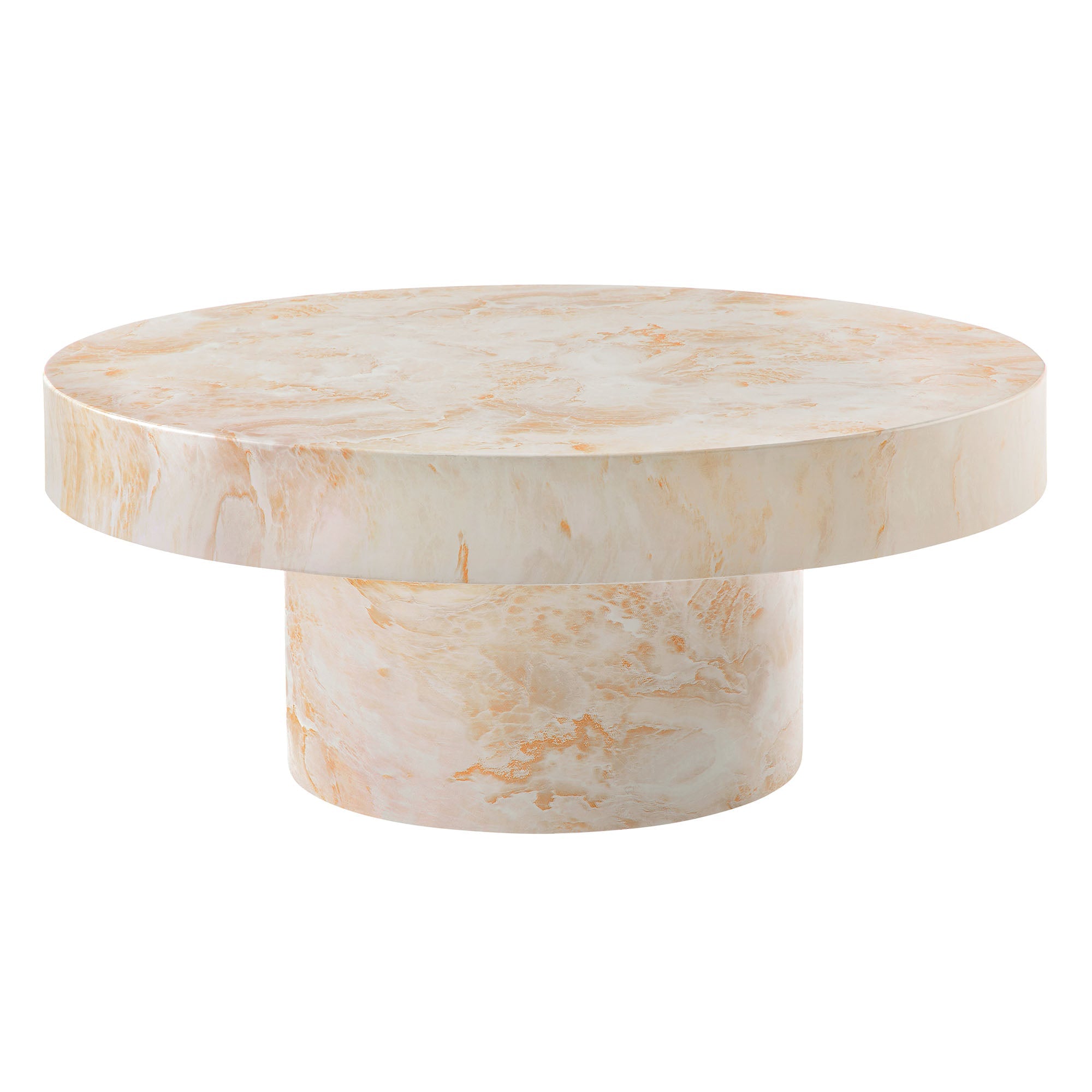 Alora Indoor - Outdoor Patio Concrete Round Coffee Table by Modway