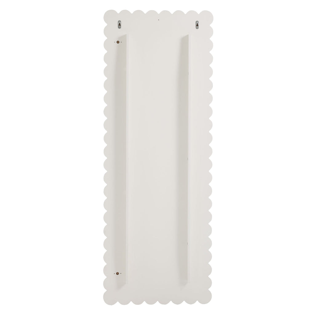 Emmeline Scalloped Rectangle Floor Mirror by Modway