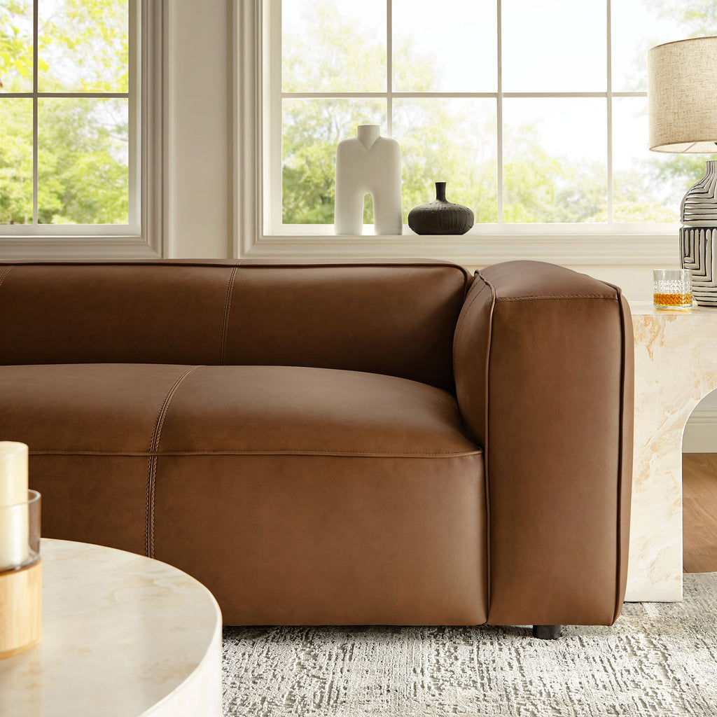 Auren Upholstered Vegan Leather Sofa by Modway