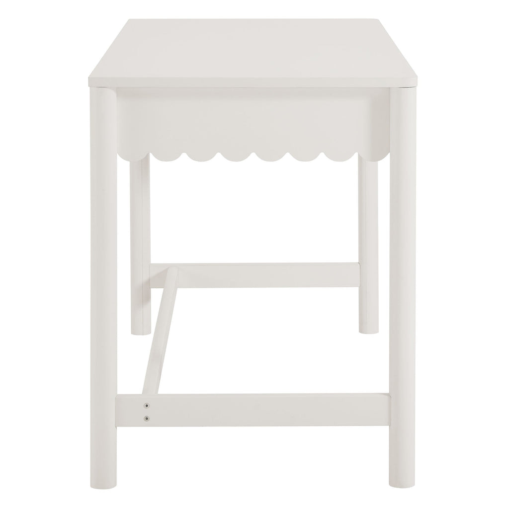 Emmeline 1-Drawer Scallop Writing Desk by Modway