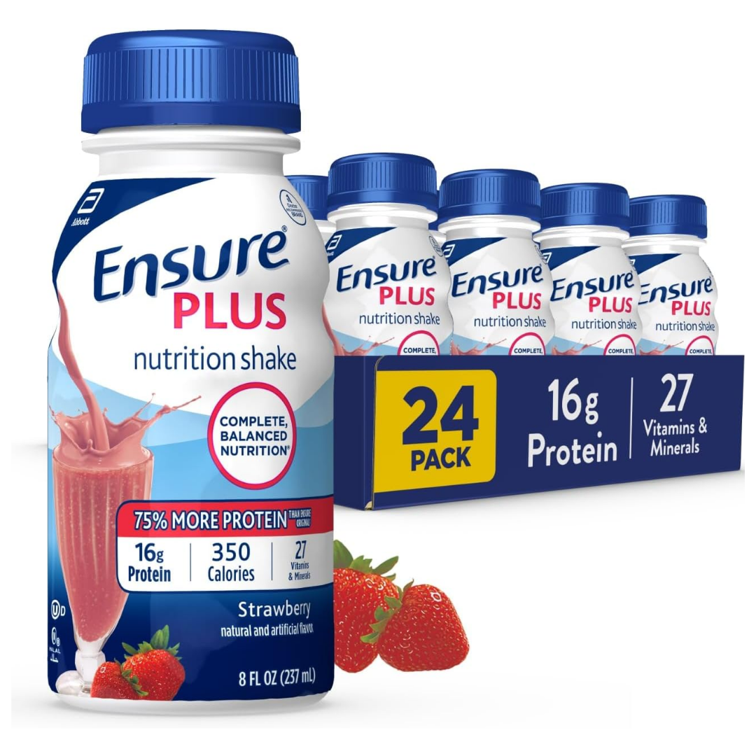Ensure Nutrition Shake Strawberry Flavor 8?oz Bottles (24?pack)