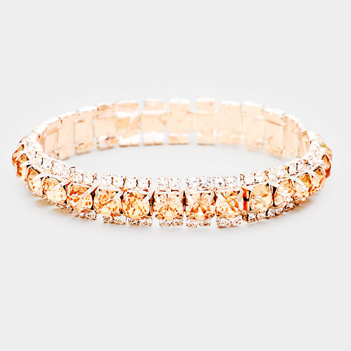 Crystal Rhinestone Stretchable Bracelet
