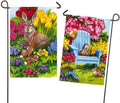 Easter Morning Garden Flag 2 Sided