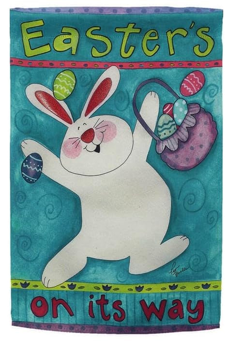 Easter's On Its Way 2 Sided Garden Flag
